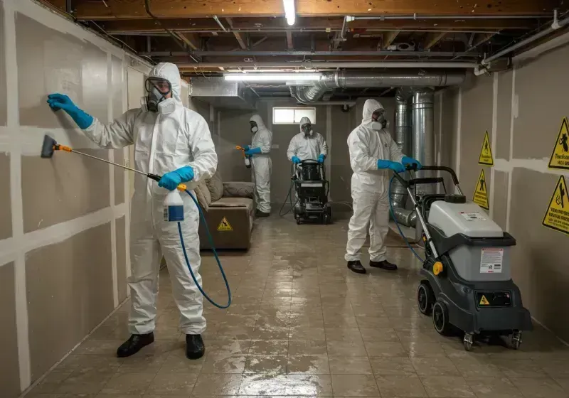 Basement Moisture Removal and Structural Drying process in Iroquois County, IL